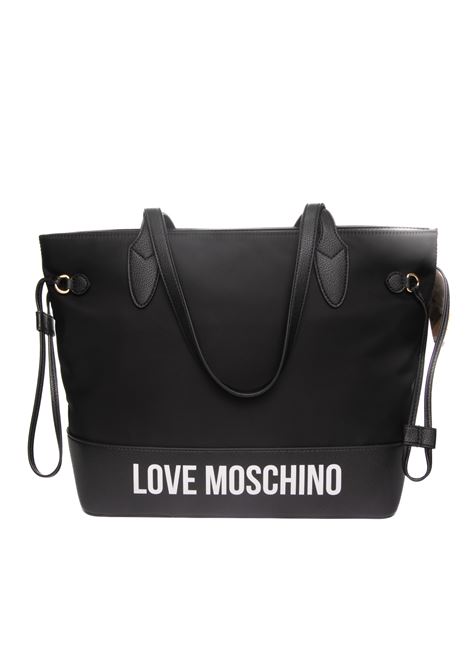 Black shopping bag LOVE MOSCHINO | JC4250PP0IKE1-00A